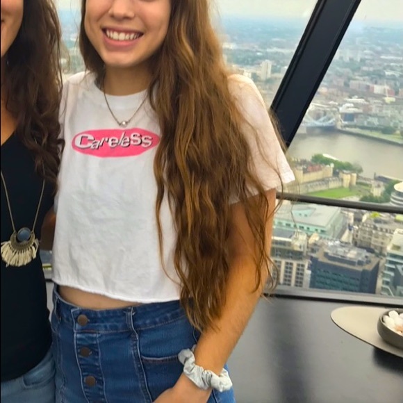 Garage “Careless” Clueless-inspired crop tee - Picture 2 of 4